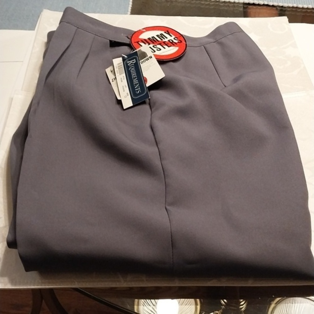 Requirements‎ NWT Women's Pants Size 18/28 Gray "Tummy Busters" Side Zip - Picture 12 of 12